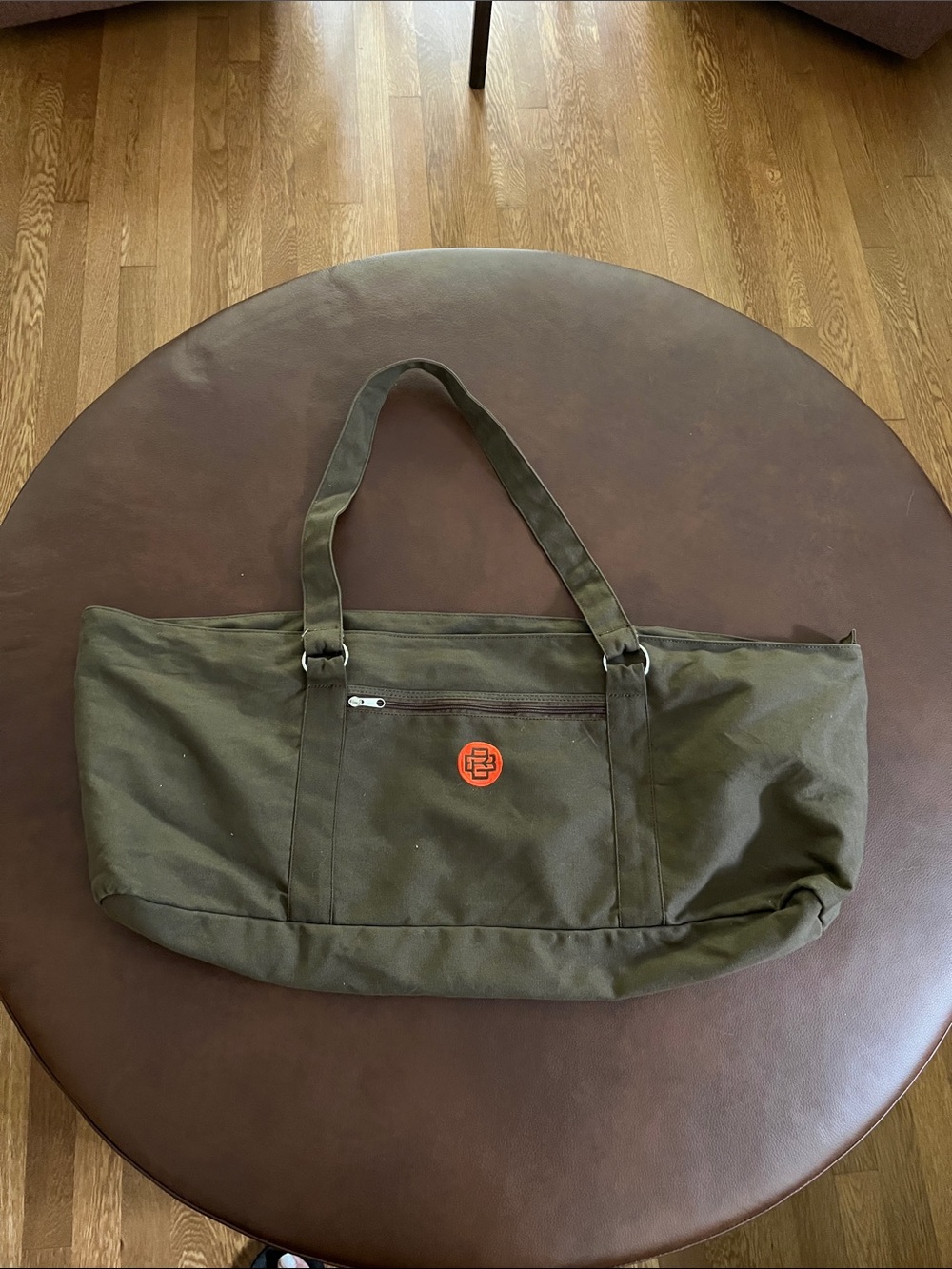 Gaiam yoga large canvas cotton gym bag